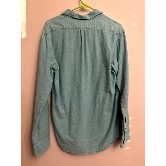 Old Navy Slim-Fit Oxford Shirt Men’s Medium – Aqua Green - Picture 5 of 5